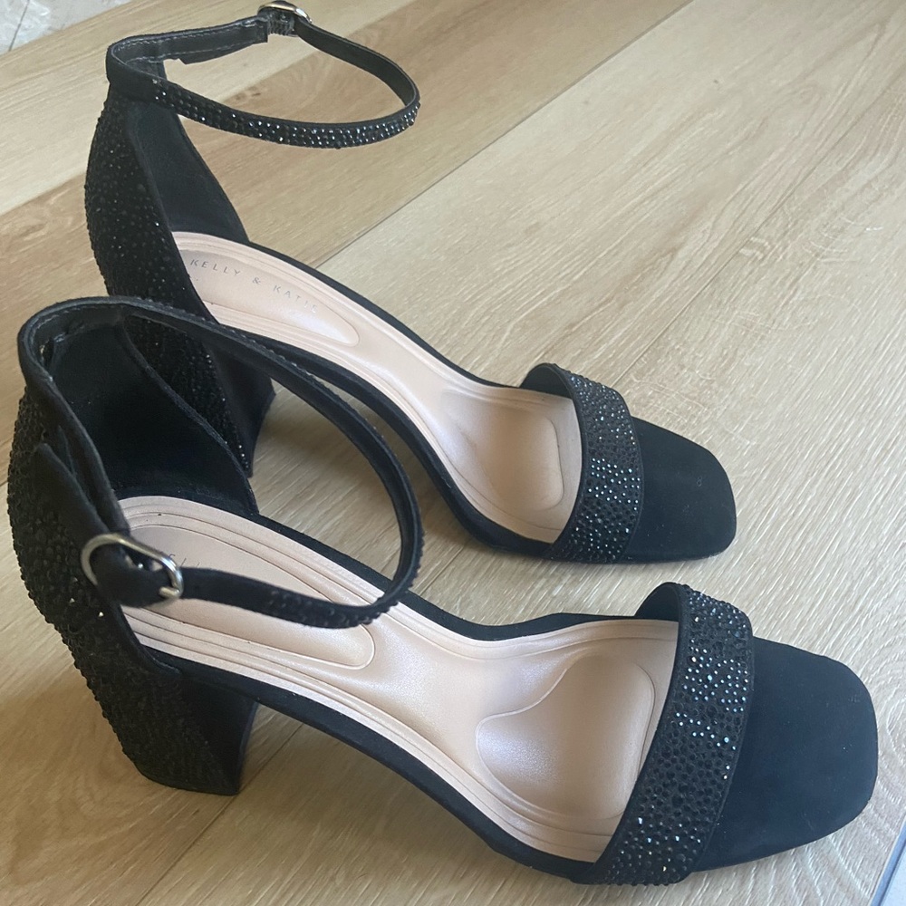 Black Block Heels